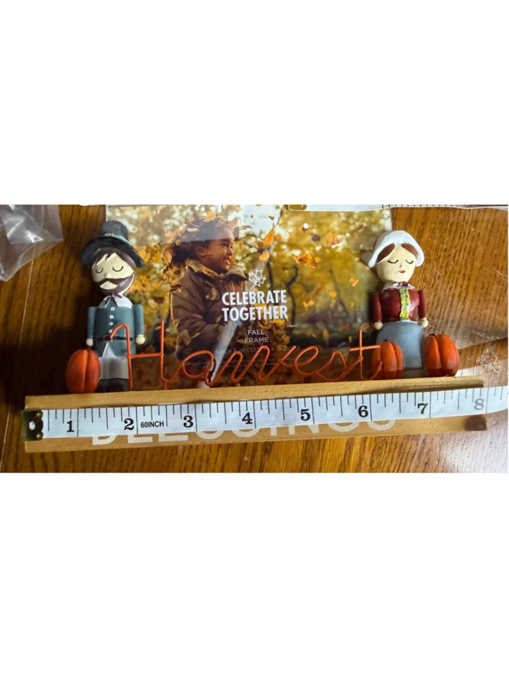 Celebrate Together Fall Harvest Blessing 4x6 Picture Frame Pilgrim Pumpkin Kohls